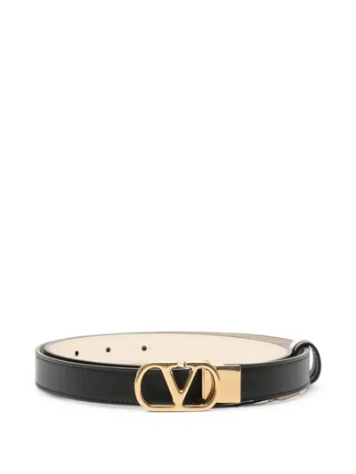 Valentino Garavani Reversible Vlogo Belt In Black