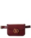 Valentino Womens Brick Ruby 9to5 Small Leather Shoulder Bag In Red