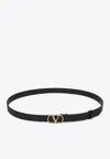 Valentino Garavani Vlogo Signature Belt In Black