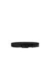 Valentino Leather Vlogo Belt In Black