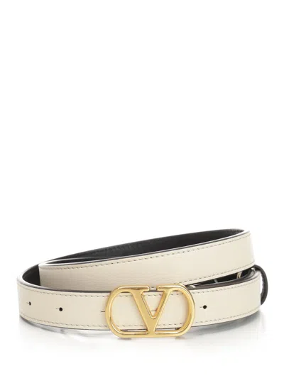 VALENTINO GARAVANI VLOGO LEATHER BELT