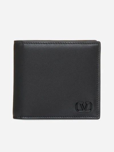 Valentino Garavani Vlogo Leather Bifold Wallet