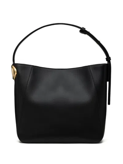 VALENTINO GARAVANI VLOGO LEATHER BUCKET BAG