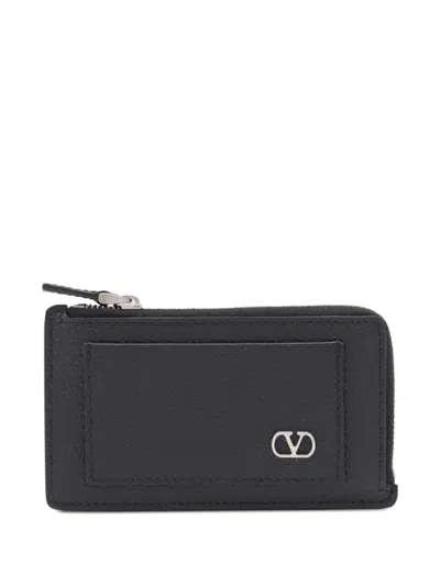 VALENTINO GARAVANI VLOGO LEATHER CARDHOLDER