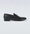 Valentino Garavani Men Vlogo Signautre Leather Loafers In Black