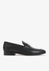 Valentino Garavani Men Vlogo Signautre Leather Loafers In Black
