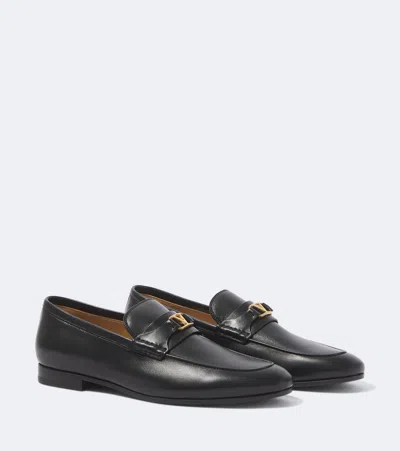 Valentino Garavani Vlogo Signature Nappa Leather Loafers In Black