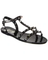 Valentino Rockstud Leather Sandal In Multi