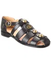 Valentino Flat Sandal In Black