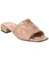 Valentino Vlogo Leather Sandal In Pink