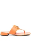 Valentino Vlogo Signature Leather Sandal