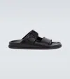 VALENTINO GARAVANI VLOGO LEATHER SANDALS