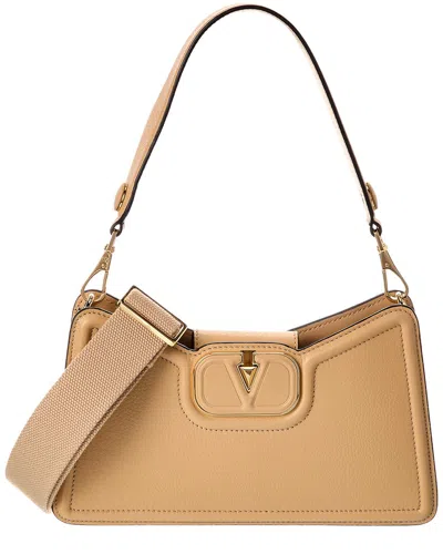Valentino Garavani Valentino Vlogo Leather Shoulder Bag
