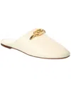 Valentino Vlogo Leather Slide In White