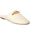 Valentino Vlogo Leather Slide In White