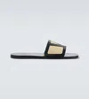 Valentino Garavani Viva Superstar Slide Sandal In Nappa Leather In Black
