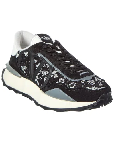 Valentino Garavani Valentino Vlogo Leather Sneaker In Animal Print