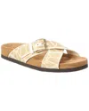 Valentino Multicolor Criss-cross Sandals With Iconic Toile Motif In White