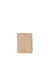 Valentino Logo-plaque Leather Wallet In Brown