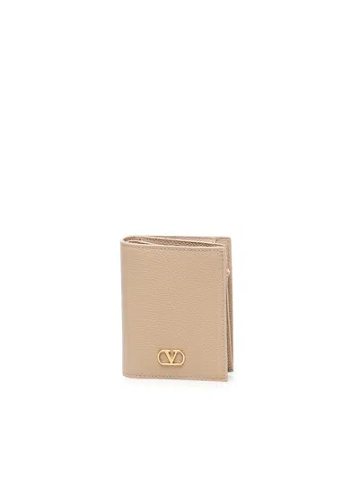 VALENTINO GARAVANI VLOGO LEATHER WALLET
