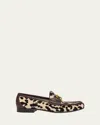Valentino Garavani Vlogo Signature Genuine Calf Hair Loafer