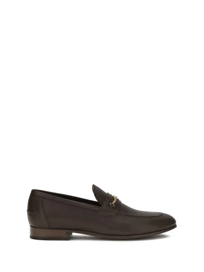 Valentino Garavani Vlogo Signature Leather Loafer In Brown