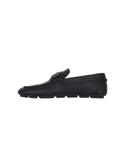 Valentino Garavani Vlogo Loafers In Black