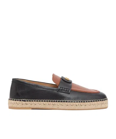 Valentino Garavani Vlogo Loafers In Black