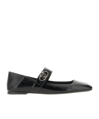 VALENTINO GARAVANI VLOGO LOCKER BALLET FLATS