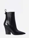 Valentino Vlogo Lockette Booties In Black