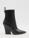 Valentino Vlogo Lockette Booties In Black