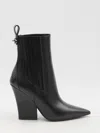 Valentino Vlogo Lockette Booties In Black