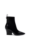 Valentino Vlogo Ankle Boots With Geometric Heel In Black  