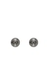 Valentino Vlogo Logo Earrings In Gray