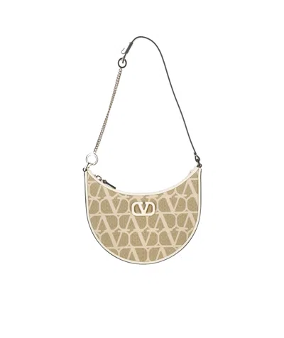 Valentino Garavani Vlogo Logo Shoulder Bag In Brown