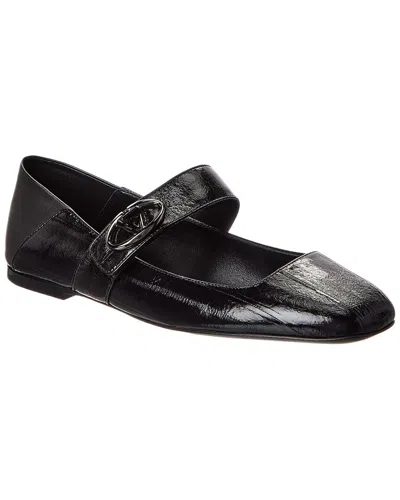 Valentino Garavani Valentino Vlogo Mary Jane Ballerina Flat In Black