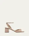 Valentino Vlogo The Bold Heeled Sandals In Z3g Beige Rosenero