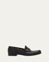 Valentino Garavani Vlogo Signature Buffalo Loafer 20mm Woman Black 41.5 In Nero