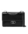 Valentino Vlogo Medium Shoulder Bag In Black