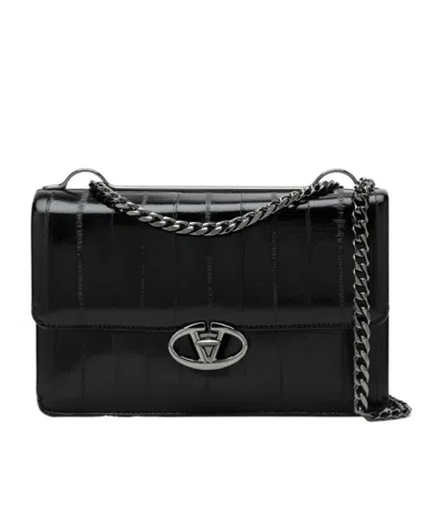 Valentino Garavani Vlogo Medium Shoulder Bag In Black