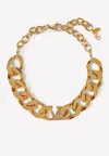 Valentino Vlogo Goldtone Chain-link Choker In Gold
