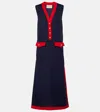 Valentino Vlogo Midi Dress In Blue