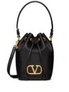 Valentino Vlogo Mini Bucket Bag In Black