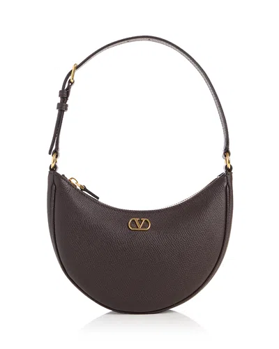 Valentino Garavani Vlogo Mini Leather Hobo Bag In Pink