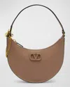 Valentino Garavani Vlogo Mini Leather Shoulder Bag In Rose Cannelle