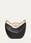 Valentino Vlogo Moon Mini Hobo Bag In Nero