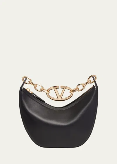 Valentino Garavani Vlogo Moon Mini Hobo Bag In No Nero
