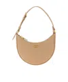 Valentino Le Mini Sac Crescent-shaped Zip-top Shoulder Bag In Neutral