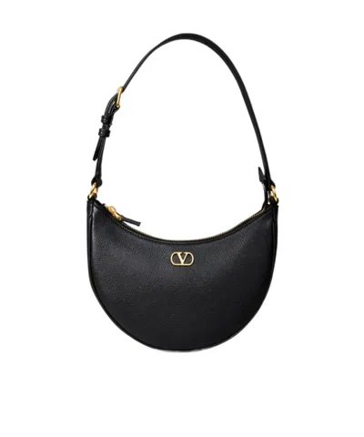 Valentino Garavani Vlogo Mini Shoulder Bag In Black
