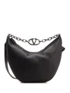 Valentino Vlogo Moon Crossbody Bags Black